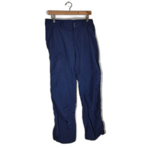 Columbia Omnishade Women's Navy Pants w/ Knee Zippers - 8 Short